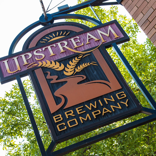 Upstream Brewing Company sign